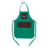 Delantal AOK - Verde con bolsillos marrones