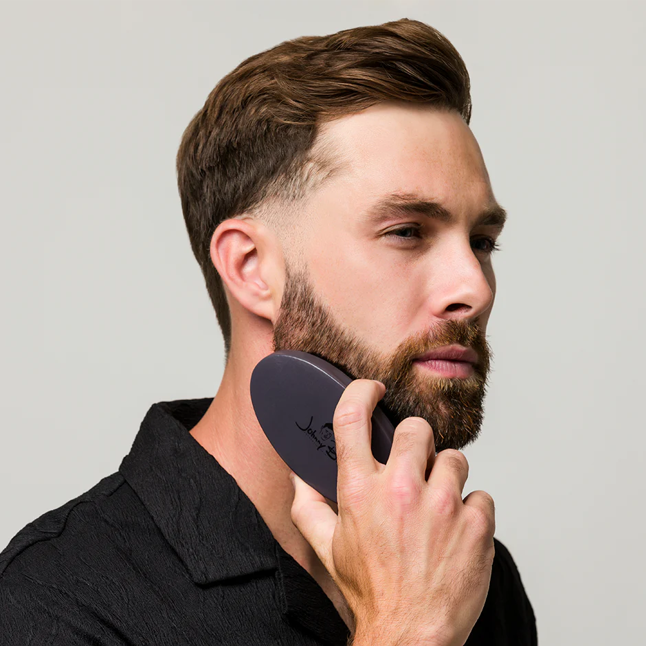 Cepillo para barba gris
