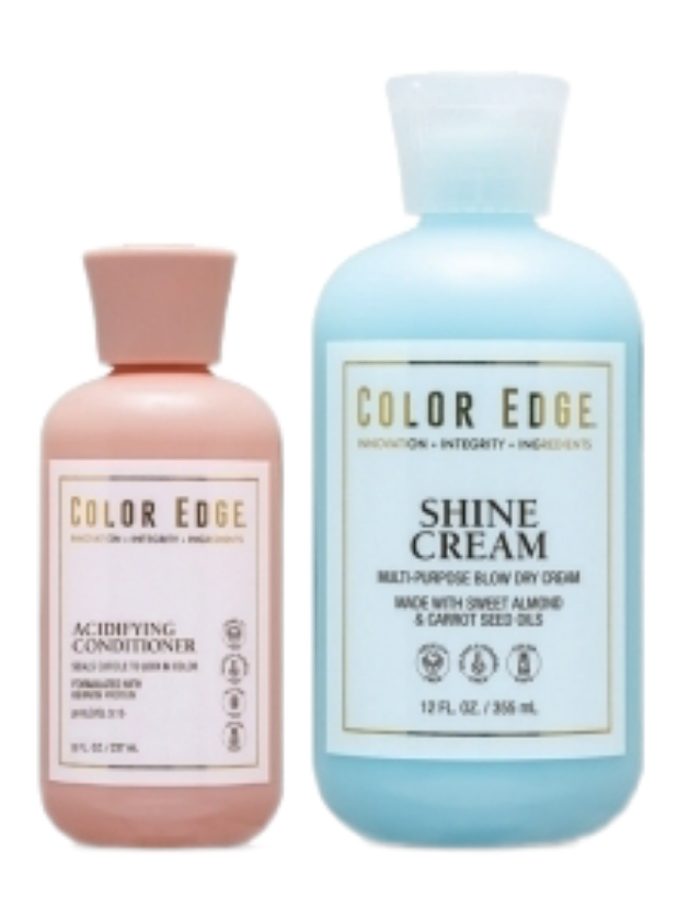 Crema de brillo Color Edge de 12 oz con acondicionador acidificante GRATIS de 8 oz