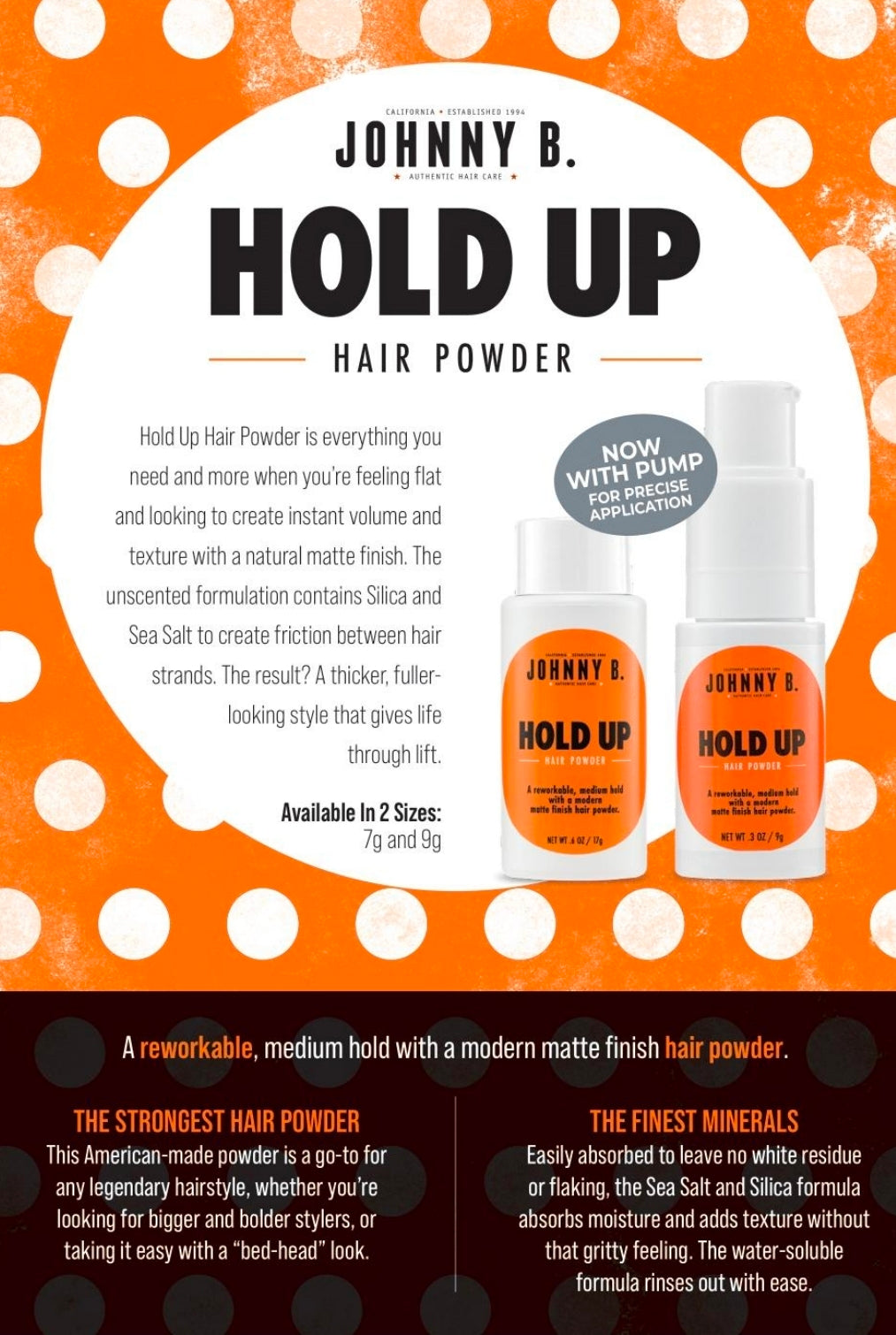 Polvo para el cabello Hold Up