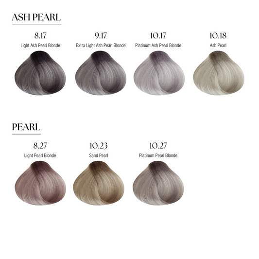 10.17 Platinum Ash Pearl Blonde Dayglow Permanent Hair Color