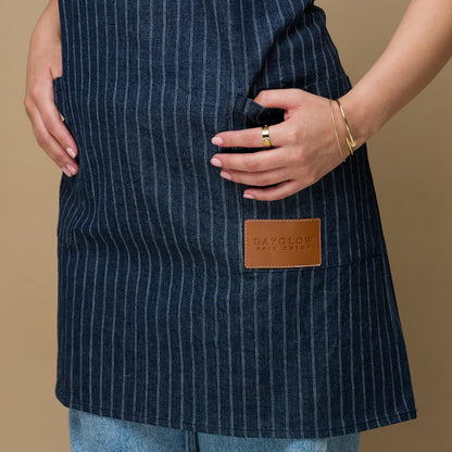 Dayglow Denim Pinstriped Apron