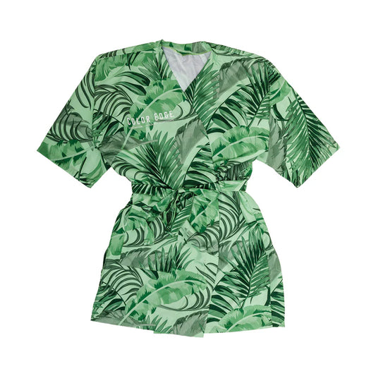 Kimono de palmas verdes