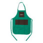 Delantal AOK - Verde con bolsillos marrones