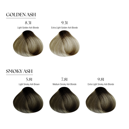 7.81 Medium Smoky Ash Blonde Dayglow Permanent Hair Color
