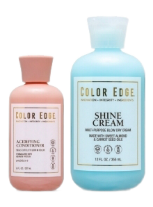 Color Edge Shine Cream 12oz w/ FREE Acidifying Cond 8oz