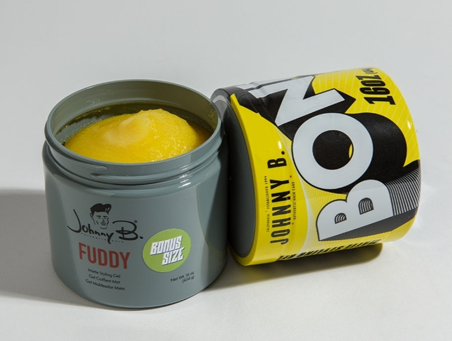 Gel de peinado mate Fuddy, tamaño extra de 16 oz