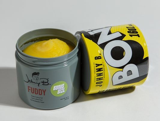Gel de peinado mate Fuddy, tamaño extra de 16 oz
